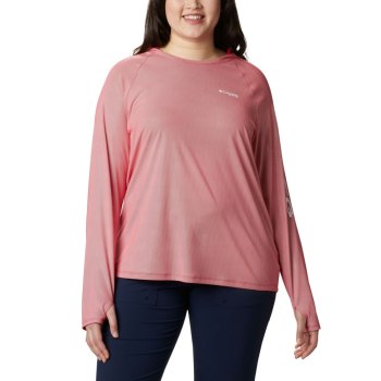 Dámské Mikiny Columbia PFG Tidal Deflector Plus Size Červené MDBIGY503